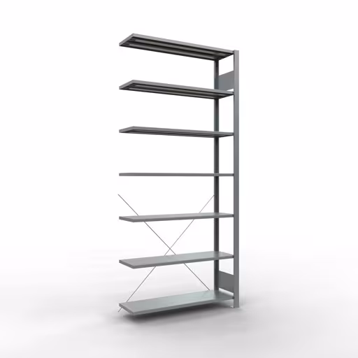 Afbeelding nr. 11 van het artikel, kantoorrekken, insteeksysteem MULTIplus85, 2300 x 1000 x 300 mm, 7 legborden, verzinkt, zonder aanslaglijst uit de productgroep kantoorrekken van Schulte Lagertechnik