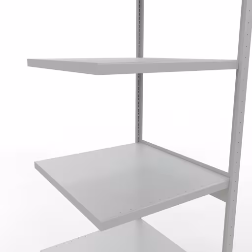 Figuur nr. 13 van het artikel aanbouwrekken, legbordstellingen, insteeksysteem MULTIplus250, 3000 x 750 x 800 mm, 7 legborden, lengtestangen, RAL 7035 lichtgrijs uit de insteeksysteem productgroep van Schulte Lagertechnik.