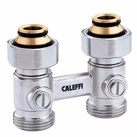 Euroconus kraanblokken van Caleffi Euroconus kraanblokken, radiatormontage & aansluitingen