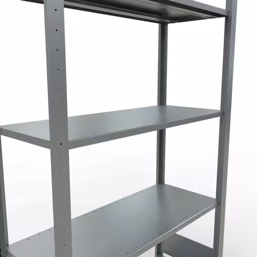 Basisplank, legbord, insteeksysteem MULTIplus150, 2000 x 1000 x 400 mm, 5 legborden, lengtestangen, verzinkt van Schulte Lagertechnik uit de categorie insteeksysteem