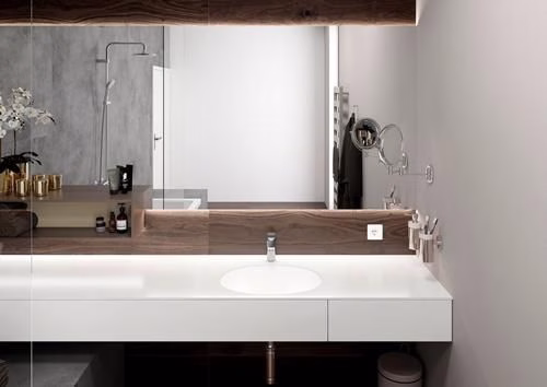 Hansgrohe ééngreeps wastafelmengkraan VERNIS Blend 100 met 1 1/4 inch Baduitloop chroom