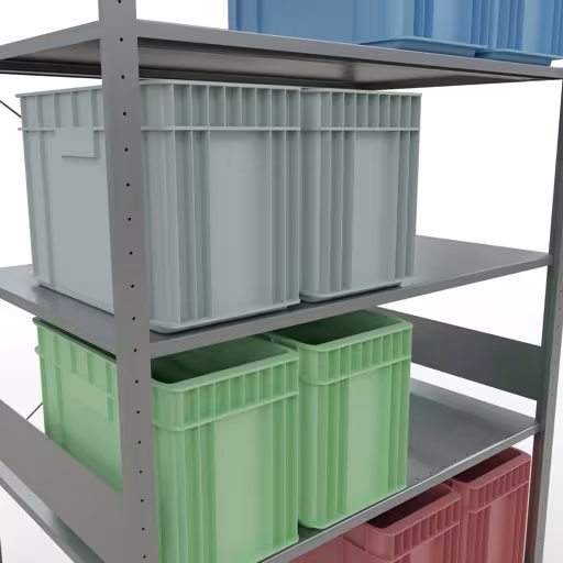 Productafbeelding nr. 8 van het artikel insteeksysteem basisplank 3000x1300x800 mm, type 150 kg, verzinkt uit het insteeksysteem assortiment van Schulte Lagertechnik