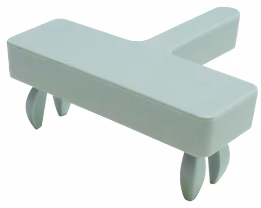 Afdekkap voor MULTIplus-T profielen, RAL 7035 lichtgrijs van Schulte Lagertechnik uit het plug-in systeem-assortiment