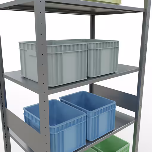 Figuur nr. 15 van het artikel basisrek, legplank-insteeksysteem MULTIplus85, 3000 x 1000 x 600 mm, 7 legborden, verzinkt uit de productgroep insteeksysteem van het merk Schulte Lagertechnik.