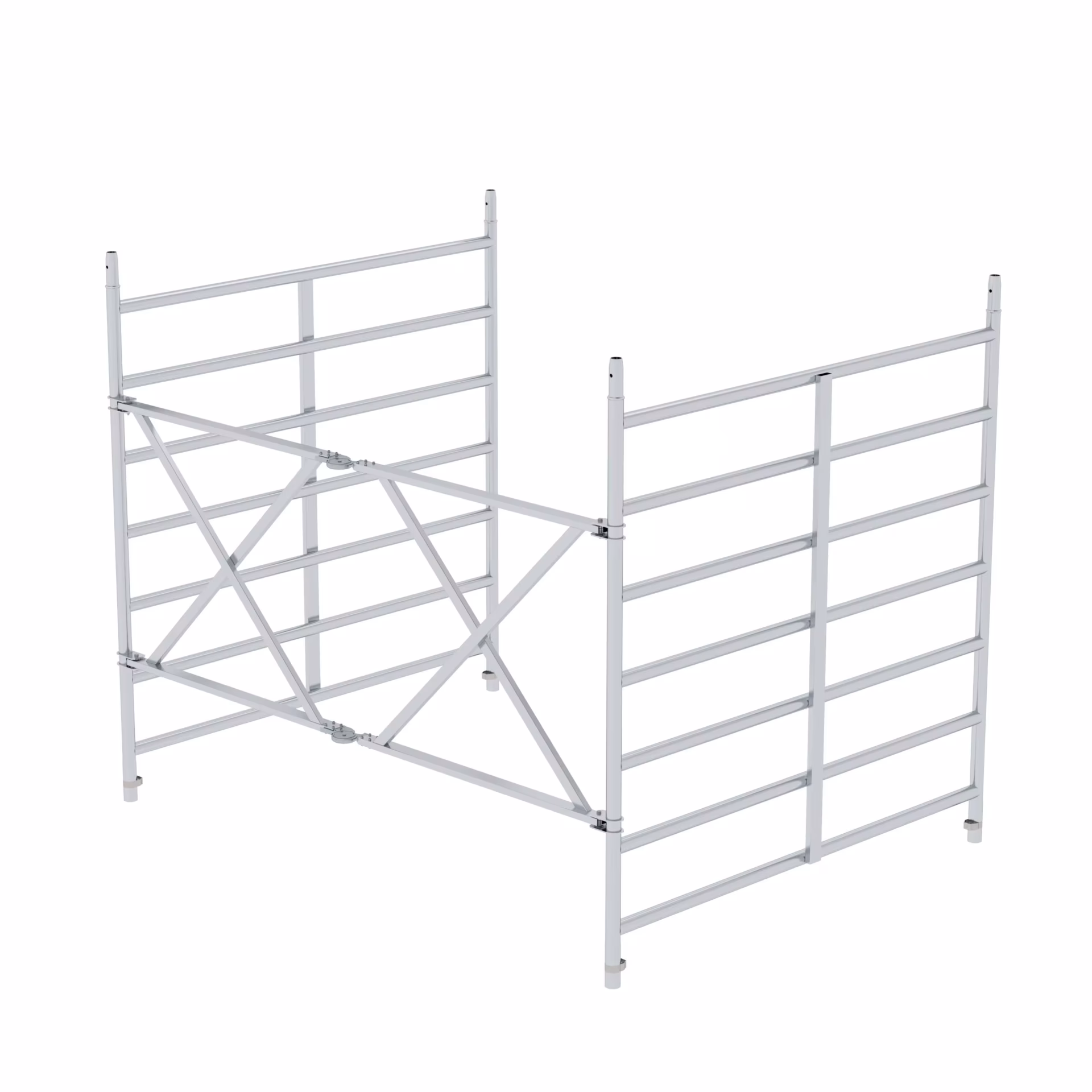 Vouwframe-eenheid 1,9 m uit de categorie accessoires & reserveonderdelen voor klimtechniek met GTIN 4031405279414 Opklapbare frameunit 1,9 m van het merk Munk uit het Ladders & Steigers assortiment