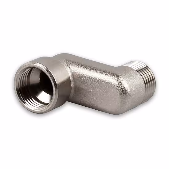 Radiateursetstuk, S-aansluiting, 1/2" inch binnendraad naar buitendraad, 20mm hartafstand vanaf MERT Radiateur offsetstuk, S-aansluiting, 1/2" inch binnendraad naar buitendraad, radiateurbevestiging buitendraad & aansluitingen, artikelnr. 1000-offset-20