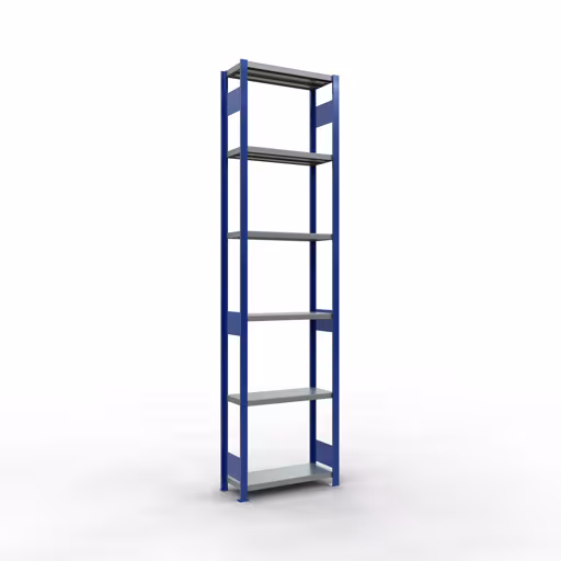 Figuur nr. 13 van het artikel basisrek, legbord, insteeksysteem MULTIplus250, 3000 x 750 x 300 mm, 7 legborden, lengtestangen, RAL 5010 gentiaanblauw/verzinkt/verzinkt uit de insteeksysteem productgroep van Schulte Lagertechnik.