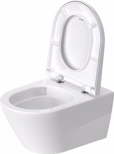 Detailbild 4018674 Duravit wandcloset 540 mm D-Neo Wit, randloos spoeltoilet, closetzitting met soft-close mechanisme, inclusief Durafix