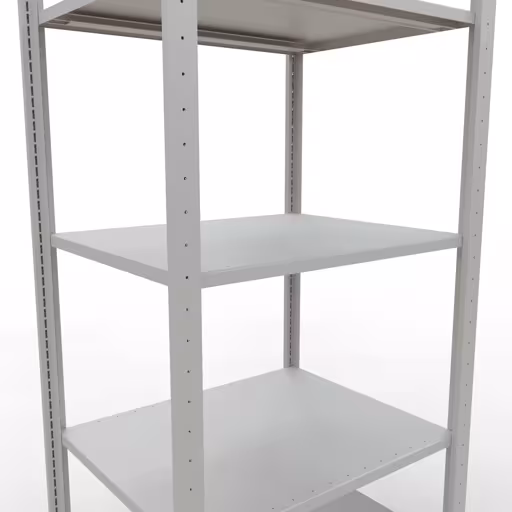 Extra afbeelding van het artikel Basisplank, legplank, insteeksysteem MULTIplus150, 2000 x 750 x 600 mm, 5 legborden, lengtestangen, RAL 7035 lichtgrijs van basisplank