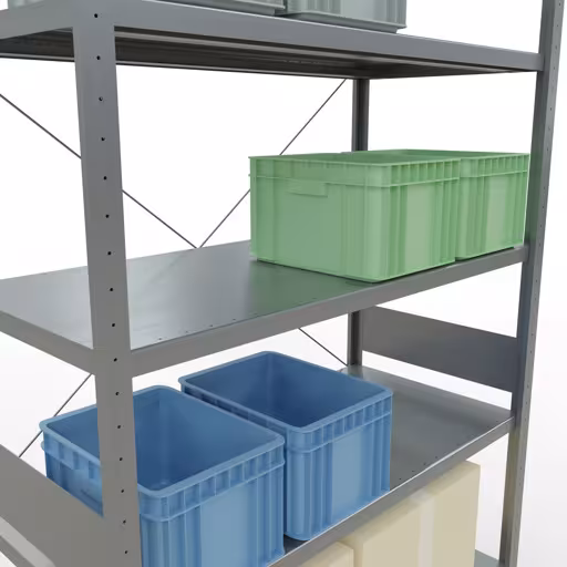 Productafbeelding nr. 14 van het artikel insteeksysteem basisplank 3000x1300x600 mm, type 250 kg, verzinkt Figuur nr. 14 van het artikel insteeksysteem basisplank 3000x1300x600 mm, type 250 kg, verzinkt uit de insteeksysteem productgroep van Schulte Lagertechnik