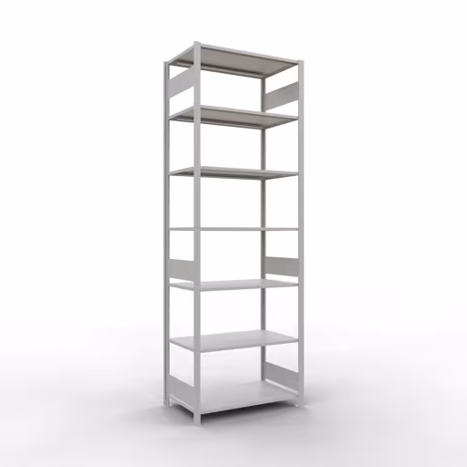 Figuur nr. 13 van het artikel basisrek, legplank-insteeksysteem MULTIplus85, 3000 x 1000 x 600 mm, 7 legborden, RAL 7035 lichtgrijs uit de productgroep insteeksysteem van het merk Schulte Lagertechnik.