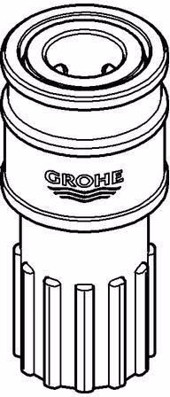 GROHE snap-on koppeling 46315 voor keukenmengkraan
