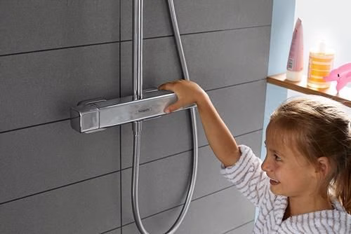 Hansgrohe Showerpipe Croma E 280 1jet chroom met douchethermostaat