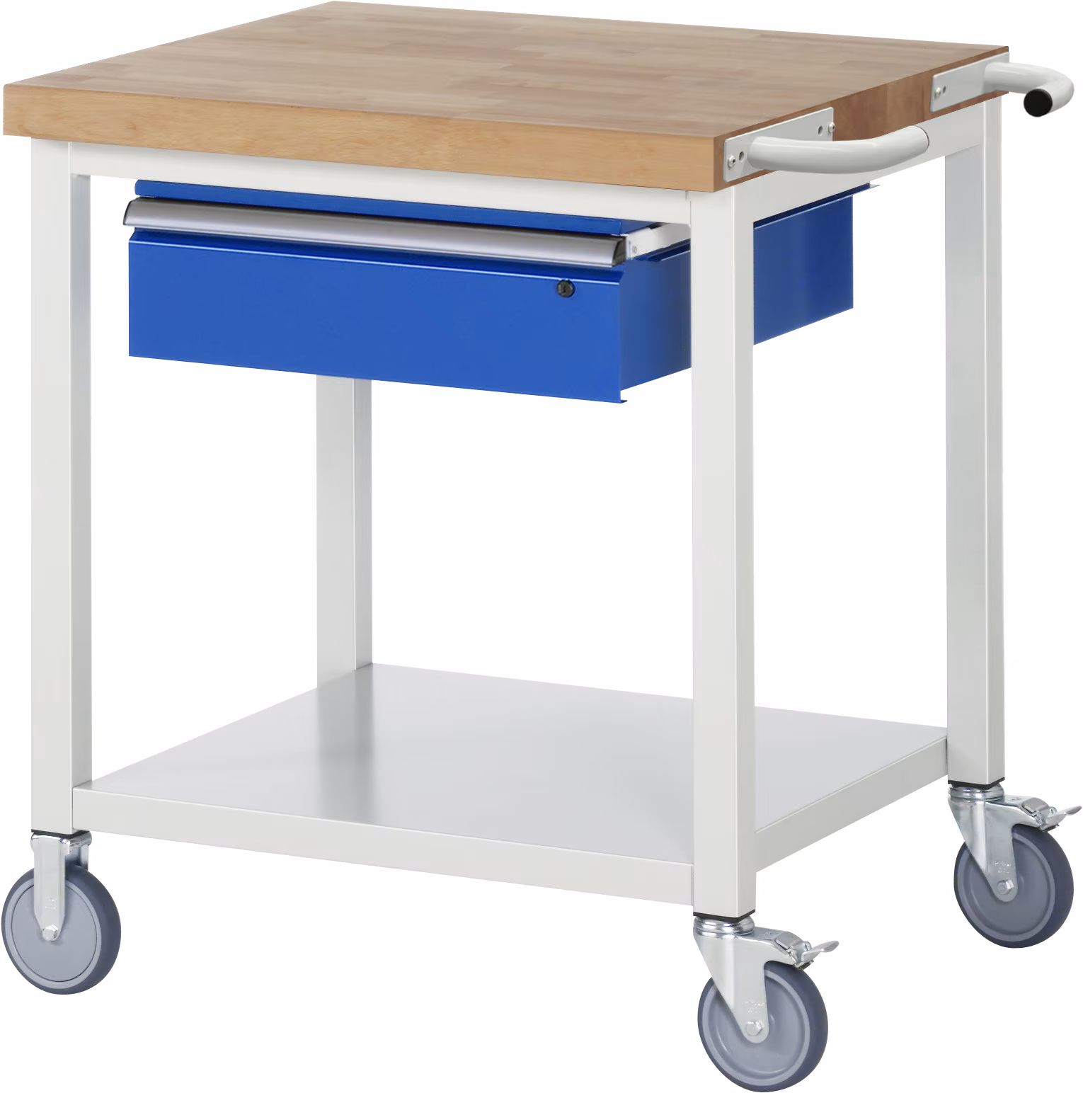 Mobiele werkbank 8001, B750xD700xH880mm, MT opbergplank, 1xTA lade van Rau Mobiele werkbank 8001, MT opbergplank, 1x TA lade uit de categorie Werkbanken met artikelnummer 05-8001A6-077B4S.11