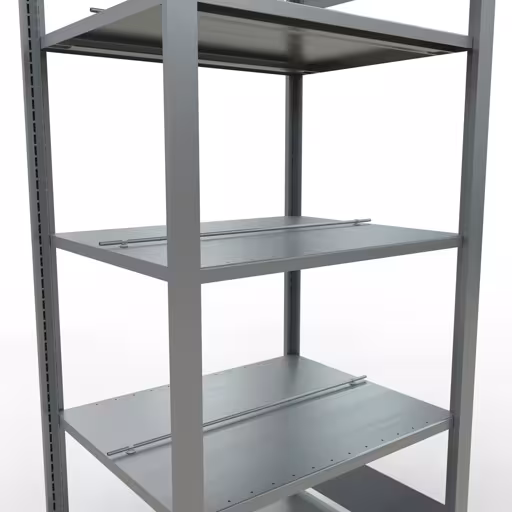 , kantoorrekken, insteeksysteem MULTIplus150, 1800 x 750 x 600 mm, 5 legborden, verzinkt, met middenaanslag van Schulte Lagertechnik uit het assortiment kantoorrekken