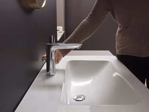 Detailbild 4062330 Hansgrohe ééngreeps wastafelmengkraan TALIS E 150 nominale breedte 15 met verzonken waste G 1 1/4 inch chroom