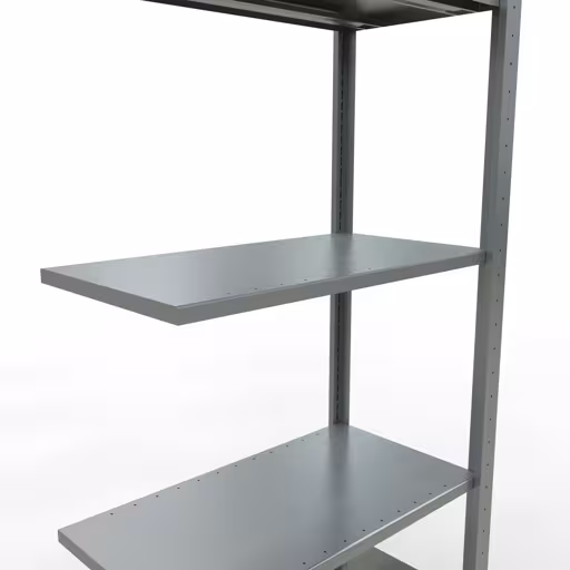 Aanbouwrekken, legbord, insteeksysteem MULTIplus150, 2000 x 750 x 400 mm, 5 legborden, verzinkt van Schulte Lagertechnik met artikelnr. 12745-75-LR