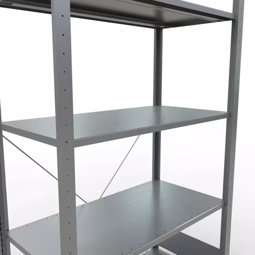 Figuur nr. 13 van het artikel basisrek, legplank-insteeksysteem MULTIplus85, 2000 x 1000 x 500 mm, 5 legborden, verzinkt uit de productgroep insteeksysteem van het merk Schulte Lagertechnik.