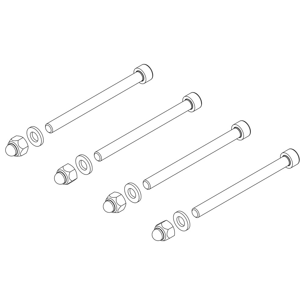 Munk montageset voor frontleuningen van Günzburger Steigtechnik Munk montageset voor voorleuningen uit de categorie Toegangsapparatuur Accessoires & Reserveonderdelen met artikelnummer 800020