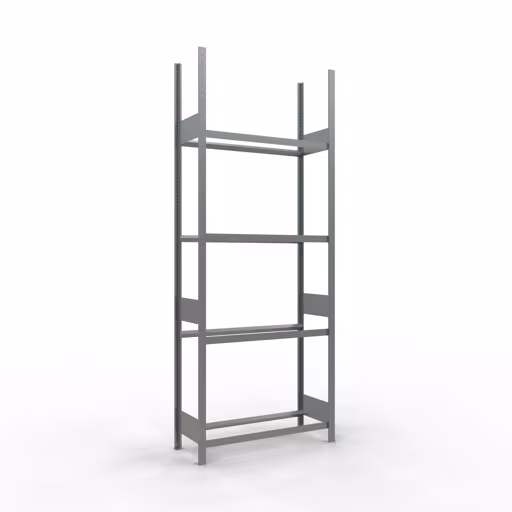 Basisrek, wielen-/bandenrek, 2750 x 1050 x 400 mm (HxBxD), verzinkt, 4 opslagniveaus met 150 kg vakbelasting per niveau van Schulte Lagertechnik Basisplank, wiel-/bandenplank, 2750 x 1050 x 400 mm (HxBxD), verzinkt, 4 opbergniveaus met 150 kg vakbelasting per niveau, opbergruimte voor auto-onderdelen, art.nr. 20987