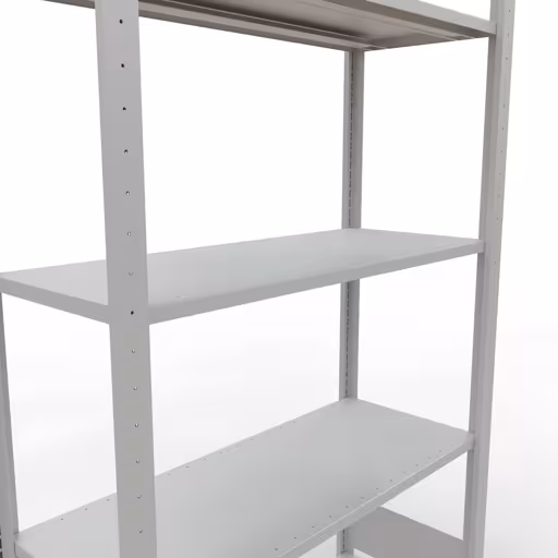 Basisplank, legplank, insteeksysteem MULTIplus150, 2000 x 1000 x 400 mm (HxBxD), 5 legborden, lengtestangen, RAL 7035 lichtgrijs uit de categorie basisplanken met de GTIN 4004514292773 Basisplank, legbord, insteeksysteem MULTIplus150, 2000 x 1000 x 400 mm, 5 legborden, RAL 7035 lichtgrijs van het merk Schulte Lagertechnik uit het assortiment insteeksysteem