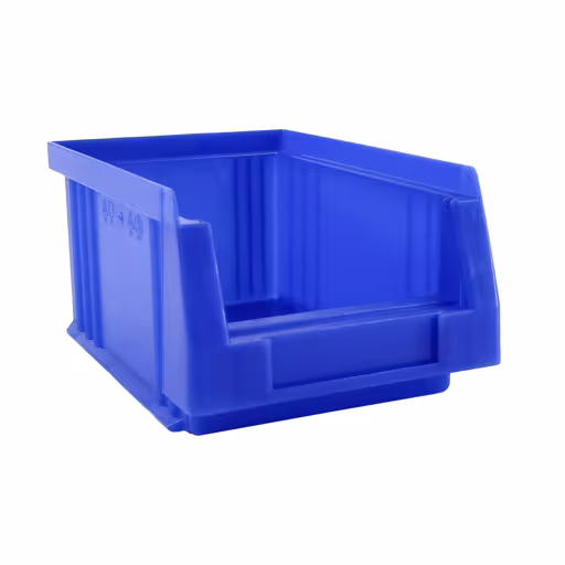Open opbergdoos, dxbxh 164x105x75 mm, blauw, polypropyleen van Schulte Lagertechnik Open opbergdoos, dxbxh 164x105x75 mm, blauw, polypropyleen, opbergruimte voor kleine onderdelen, art.nr. 20230