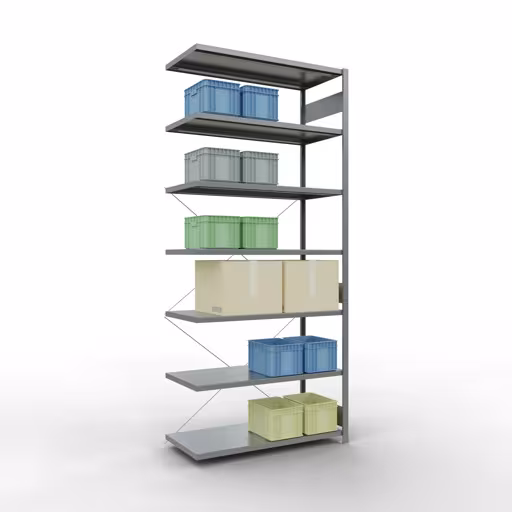Insteeksysteem aanbouwstelling 3000x1300x600 mm, type 250 kg, verzinkt van het merk Schulte Lagertechnik uit het assortiment insteeksysteem