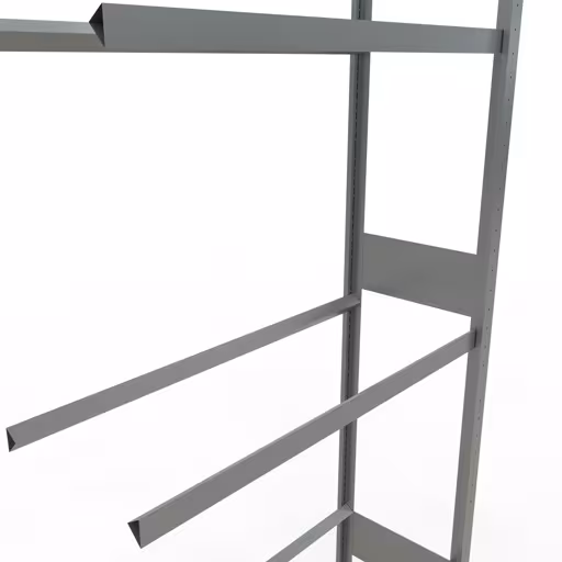 Figuur nr. 12 van het artikel aanbouwrek, wielen-/bandenrek, 3500 x 1050 x 400 mm, verzinkt, 5 opslagniveaus met 150 kg vakbelasting per niveau uit de productgroep legbordstellingen van Schulte Lagertechnik