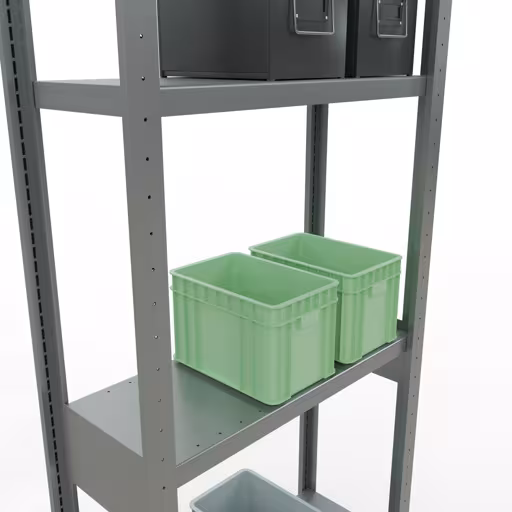 Figuur nr. 12 van het artikel basisrek, legplank-insteeksysteem MULTIplus250, 3000 x 750 x 300 mm, 7 legborden, verzinkt uit de productgroep insteeksysteem van het merk Schulte Lagertechnik.