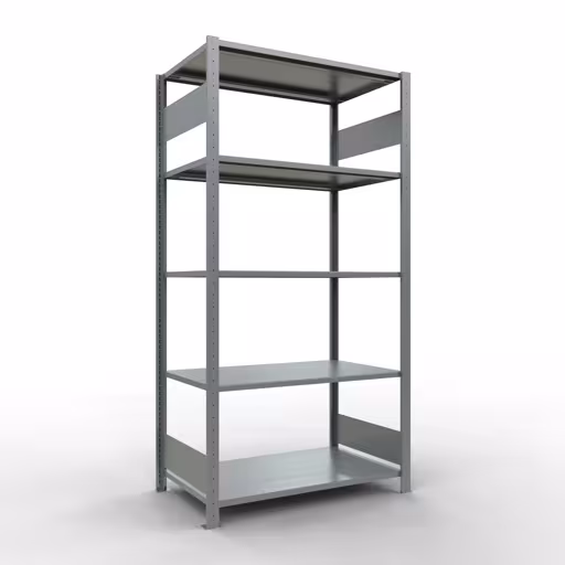 Figuur nr. 14 van het artikel basisrek, legplank-insteeksysteem MULTIplus85, 2000 x 1000 x 600 mm, 5 legborden, verzinkt uit de productgroep insteeksysteem van het merk Schulte Lagertechnik.