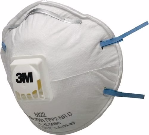 3M FFP2/V NR D ademhalingsmasker 8822 met uitademventiel uit de categorie ademhalingsmaskers en filters met artikelnummer 4000370662