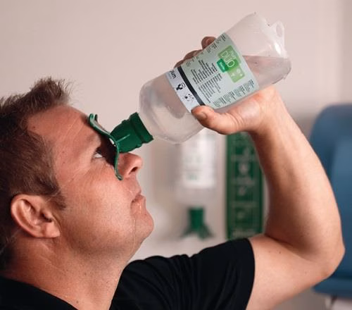 Ogen-noodstation DUO 1x0,5l pH-neutraal DUO,1x0,5l oogspoeloplossing DUO PLUM