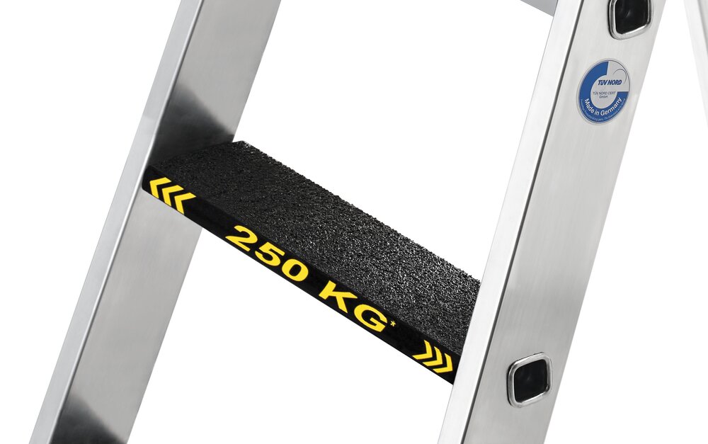 Produktbild Detailansicht 3815308 Munk trapladder 250 kg, dubbelzijdige toegang met clip-step R13 2x3 treden