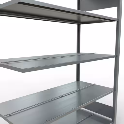 Afbeelding nr. 13 van het artikel, kantoorrekken, insteeksysteem MULTIplus150, 1800 x 1300 x 600 mm, 5 legborden, verzinkt, met middenaanslag uit de productgroep kantoorrekken van Schulte Lagertechnik