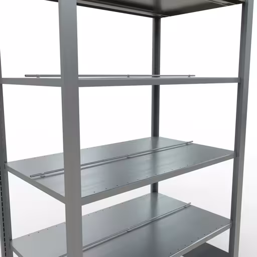 , kantoorrekken, insteeksysteem MULTIplus150, 2000 x 1000 x 600 mm, 6 legborden, verzinkt, met middenaanslag van Schulte Lagertechnik uit het assortiment kantoorrekken