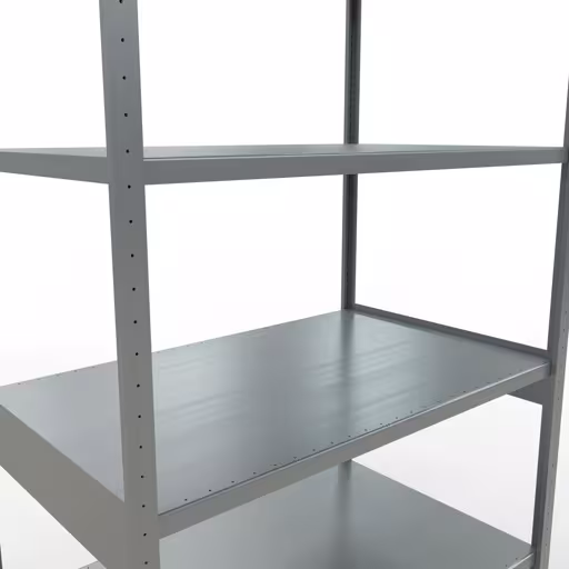 Figuur nr. 13 van het artikel basisrek, legbord, insteeksysteem MULTIplus250, 3000 x 1300 x 800 mm, 7 legborden, lengtestangen, verzinkt uit de insteeksysteem productgroep van Schulte Lagertechnik.