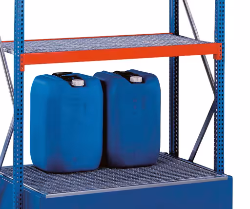 Extra afbeelding van het artikel W 100 Milieuplankenset, basisplank, 2000 x 1250 x 600 mm, blauw/oranje/verzinkt van W100 voor vakbelasting tot 1050 kg