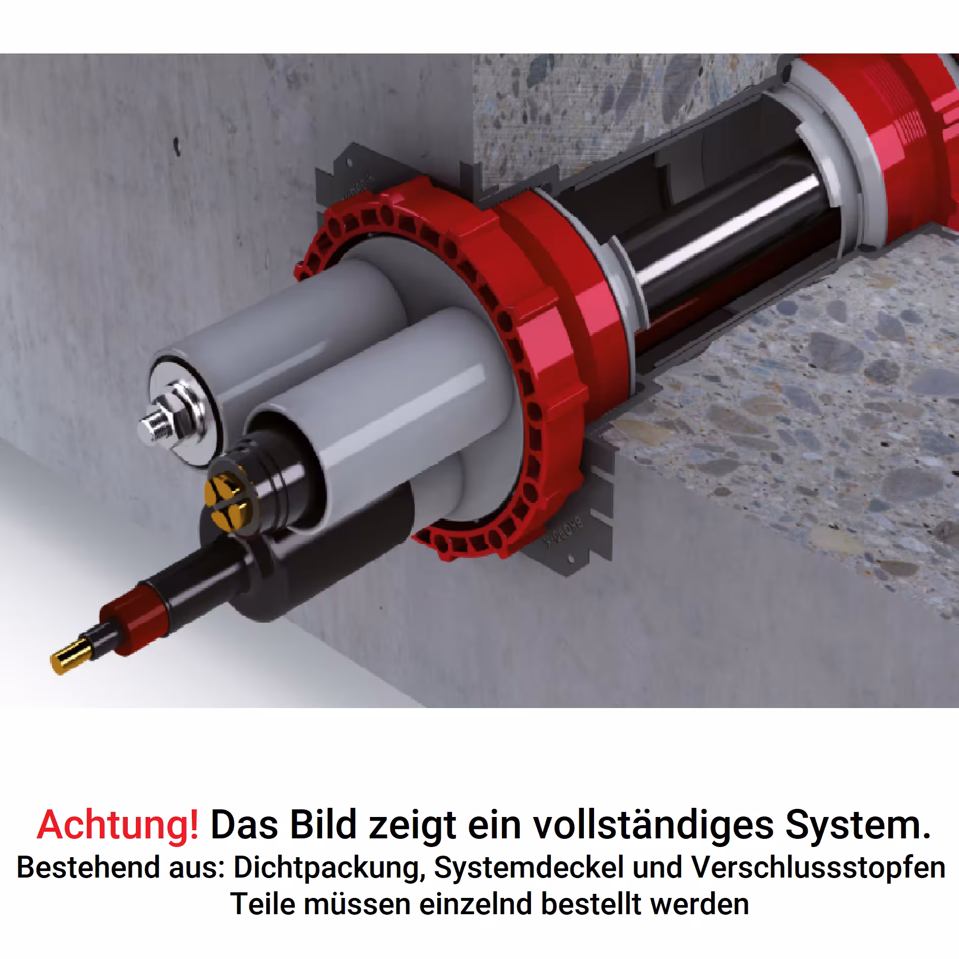 Systeemdeksel voor BKD90 afdichtingspakking van UGA System-Technik van het merk UGA System-Technik uit de categorie blinde sluitingen