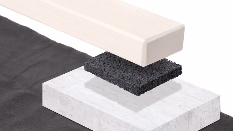 beko TERRASYS onderleggers 3 x 85 x 55 mm, 1 pak = 60 onderleggers Holz