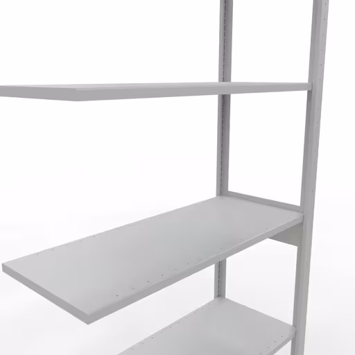 Figuur nr. 15 van het artikel aanbouwrekken, legbordstellingen, insteeksysteem MULTIplus85, 2500 x 1000 x 400 mm, 6 legborden, RAL 7035 lichtgrijs uit de productgroep insteeksysteem van het merk Schulte Lagertechnik.