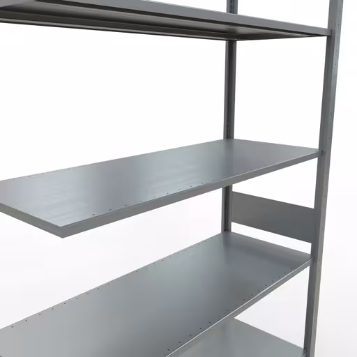 Aanbouwrekken, rekken, insteeksysteem MULTIplus150, 3000 x 1300 x 500 mm, 7 legborden, lengtestangen, verzinkt van Schulte Lagertechnik uit de categorie insteeksystemen