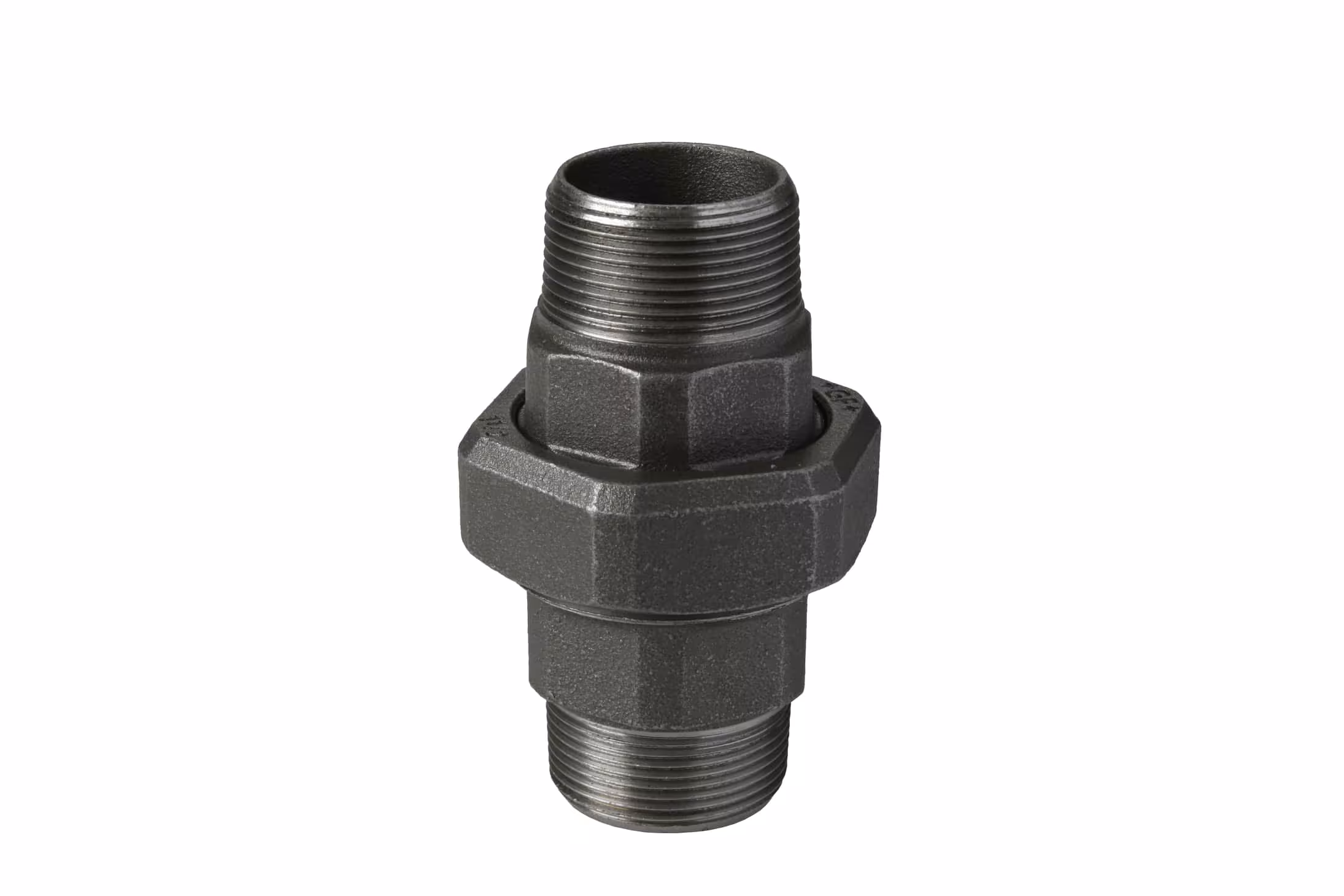 Schroefverbinding nr. 344 conisch buiten/buiten 1" van smeedbaar gietijzer, zwart uit de categorie smeedbaar gietijzeren fittingen met de GTIN 8435049304086 Atusa smeedbaar ijzeren fitting nr. 344 van het merk Atusa uit de categorie smeedbaar ijzeren fittingen