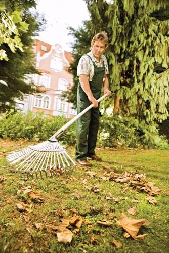 Laubbesen Arbeits-Breite 450mm Stahl,verzinkt feststehend FLORA