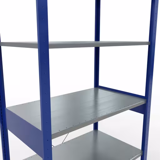 Figuur nr. 13 van het artikel basisrek, legplank-insteeksysteem MULTIplus85, 2500 x 1000 x 600 mm, 6 legborden, RAL 5010 gentiaanblauw uit de productgroep insteeksysteem van het merk Schulte Lagertechnik.