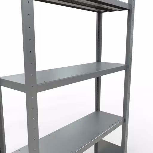 Extra afbeelding van het artikel Basisplank, legplank, insteeksysteem MULTIplus250, 2000 x 1000 x 300 mm, 5 legborden, lengtestangen, verzinkt vanaf basisplank