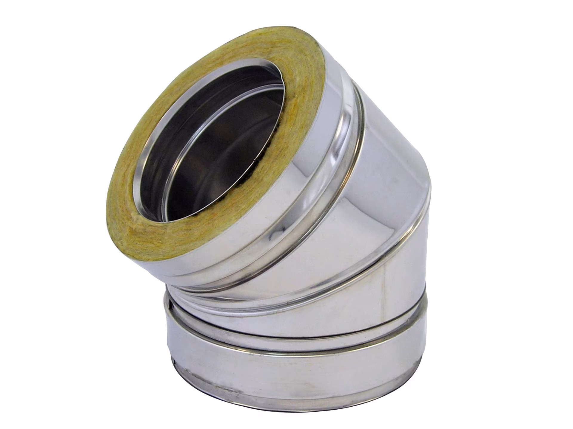 Dubbelwandige DW-bocht 45° D550 met klemband van Skoberne Dubbelwandige DW bocht 45° D550 met klemband uit de categorie RVS uitlaatsysteem dubbelwandig met het artikelnr. 671614