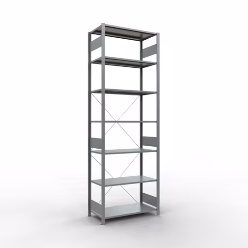 Figuur nr. 12 van het artikel basisrek, legplank-insteeksysteem MULTIplus150, 3000 x 1000 x 500 mm, 7 legborden, verzinkt uit de productgroep insteeksysteem van het merk Schulte Lagertechnik.