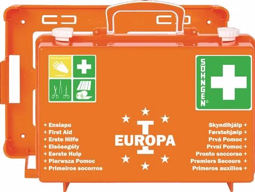 EHBO-set EUROPA I B310xH210xD130 mm ca. oranje SÖHNGEN uit de Söhngen-categorie met artikelnummer 4000386055