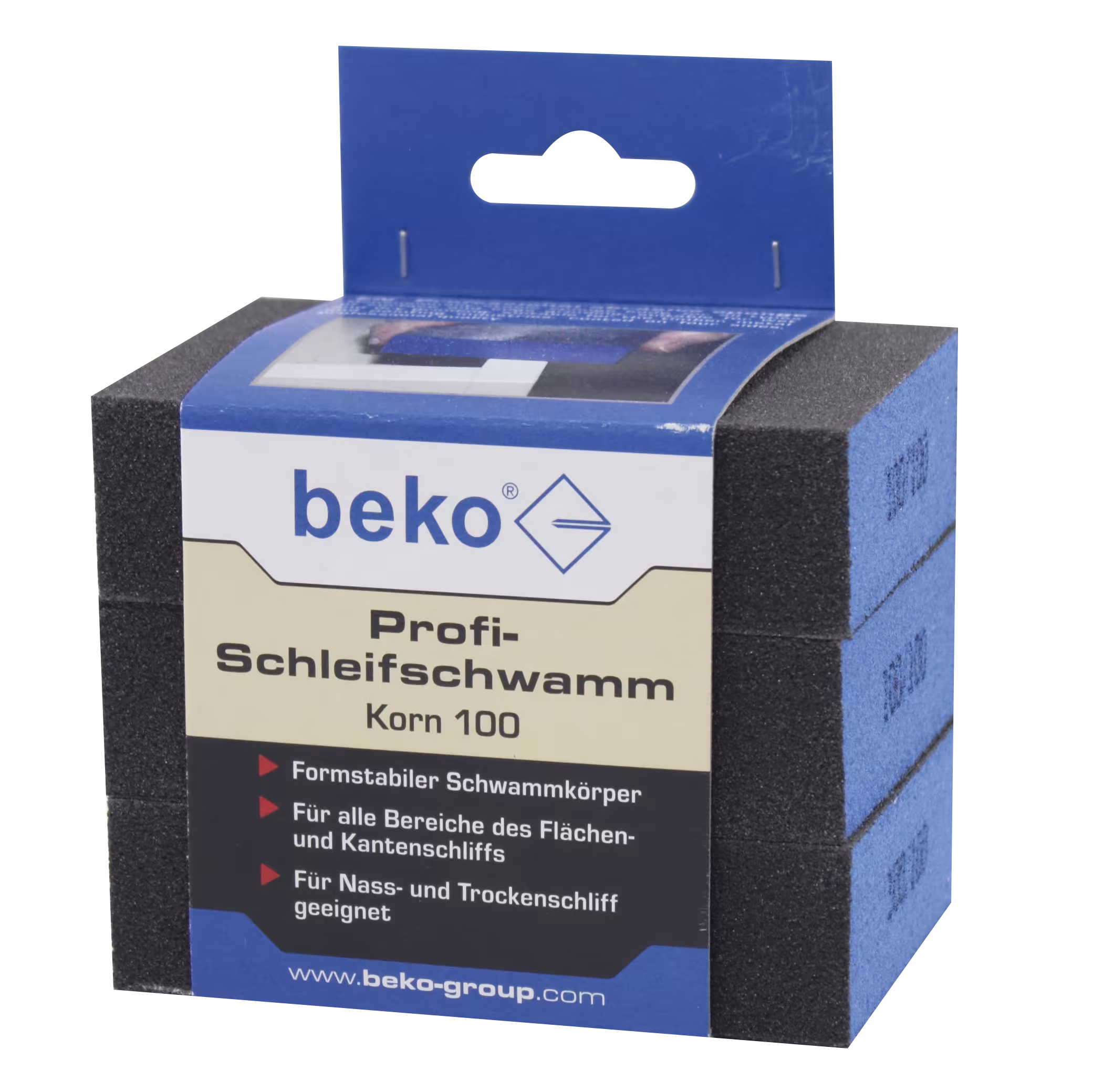 Professionele schuurspons, set van 3, korrel 100 uit de categorie werkplaatshulp met artikelnr. 902 013 100