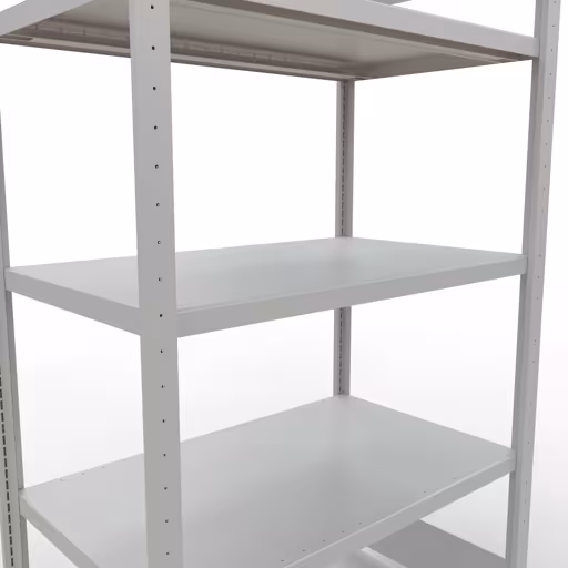 Figuur nr. 13 van het artikel basisrek, legbord, insteeksysteem MULTIplus330, 2000 x 1000 x 600 mm, 5 legborden, lengtestangen, RAL 7035 lichtgrijs uit de productgroep insteeksysteem van Schulte Lagertechnik.